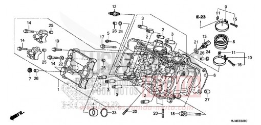 CULASSE (AVANT) VFR800XH de 2017